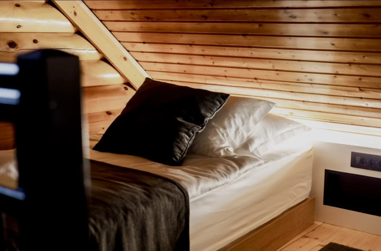 Spavaća soba u Five Senses Houseu